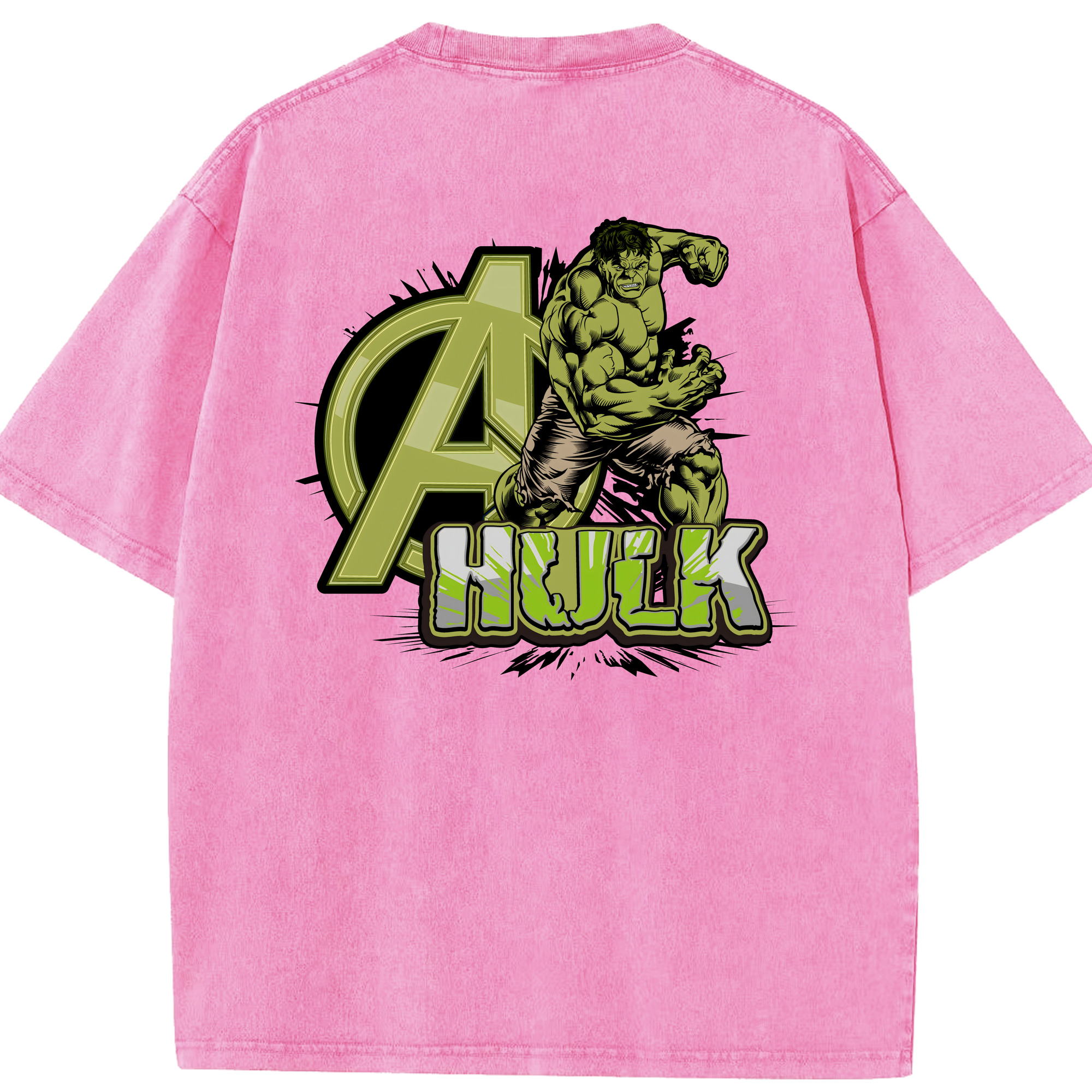 （画像用） アベンジャーズ The Avengers 綿100% ヴィンテージ風 半袖Tシャツ（背面プリント）